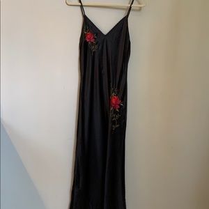 Black satin NightgownNWOT